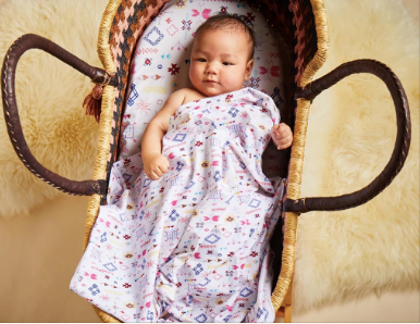 Halcyon Nights - Baby Swaddle Wrap - Snowflake