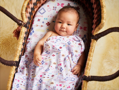 Halcyon Nights - Baby Swaddle Wrap - Snowflake