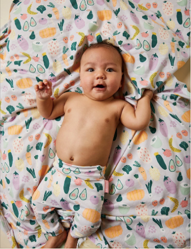 Halcyon Nights - Baby Swaddle Wrap - Winter Garden