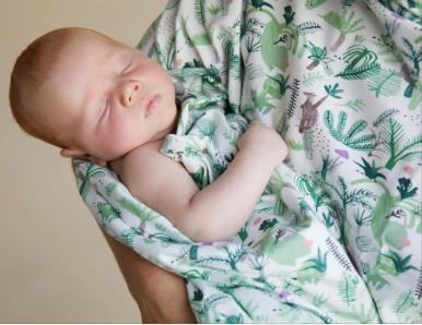 Halcyon Nights - Baby Swaddle Wrap - FERN GULLY