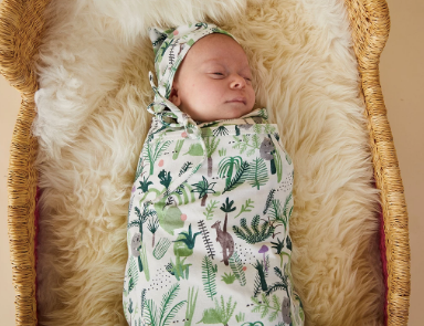 Halcyon Nights - Baby Swaddle Wrap - FERN GULLY