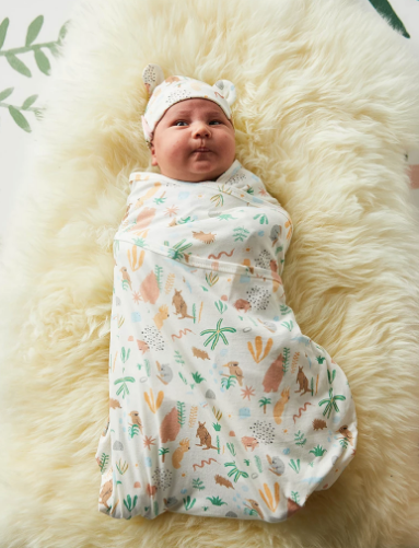 Halcyon Nights - Baby Swaddle Wrap - Outback Dreamers
