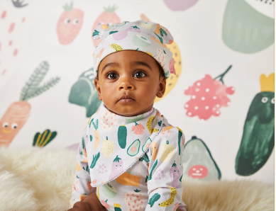 Halcyon Nights - Bandana Bib - Winter Garden Yo Yo Bib