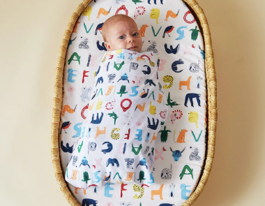 Halcyon Nights - Baby Swaddle Wrap - ABC OF ANIMALS