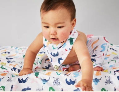 Halcyon Nights - Bandana Bib - ABC OF ANIMALS Yo Yo Bib