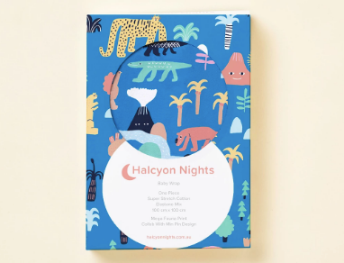 Halcyon Nights - Baby Swaddle Wrap - MEGAFAUNA