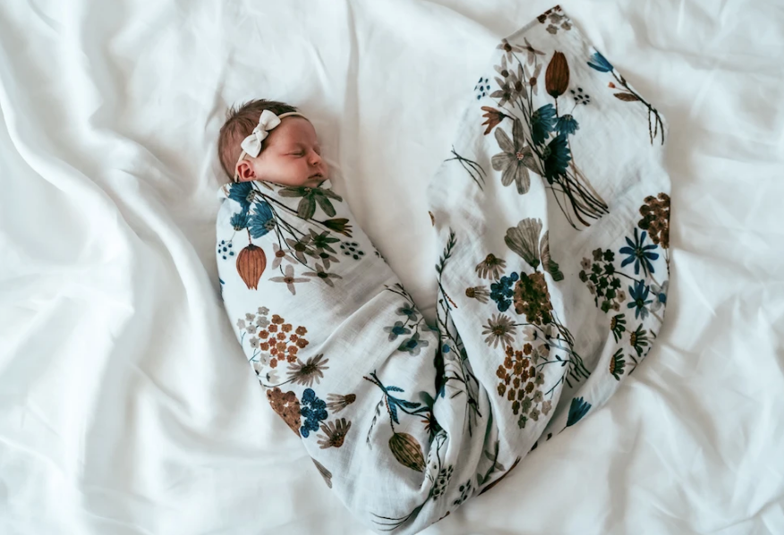 Pop Ya Tot - Muslin Swaddle - A Little Posy Swaddle