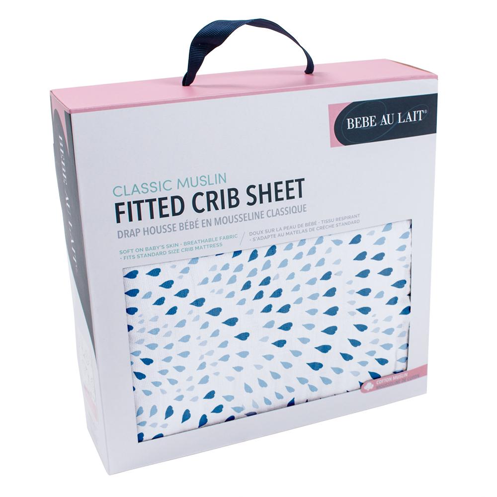 Bebe Au Lait - Muslin Cot Sheet - Serenity