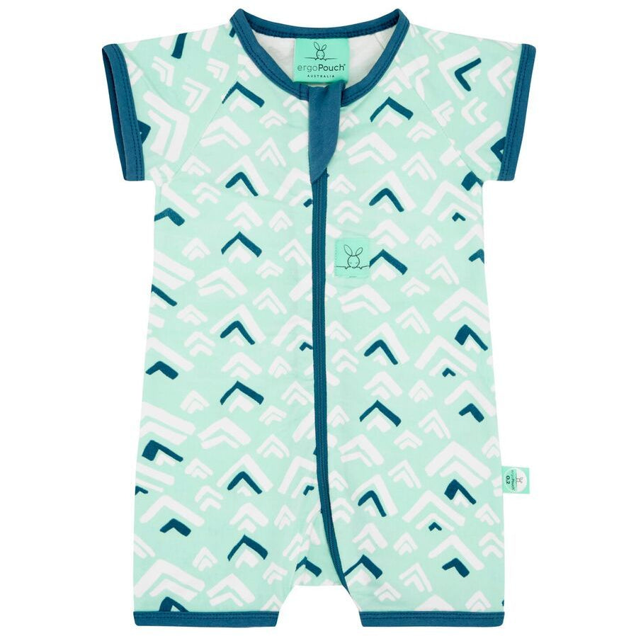 ErgoPouch - ErgoLayers Sleep Wear Summer Short Sleeve (0.2 TOG) - Mountains - Clothing - ErgoCocoon - Afterpay - Zippay Carry Them Close