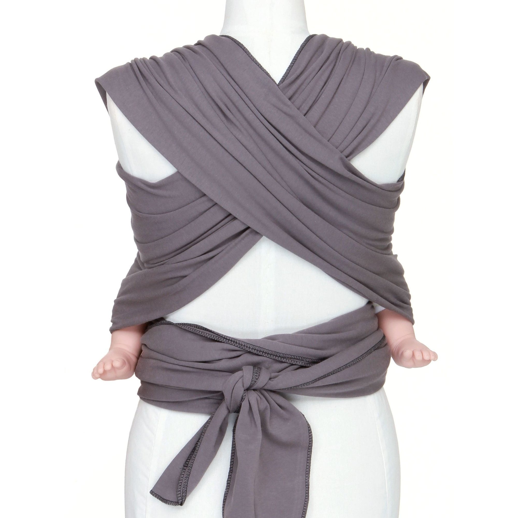 Moby Wrap - Slate (mid/lighter weight), , Stretchy Wrap, Moby, Carry Them Close - 3