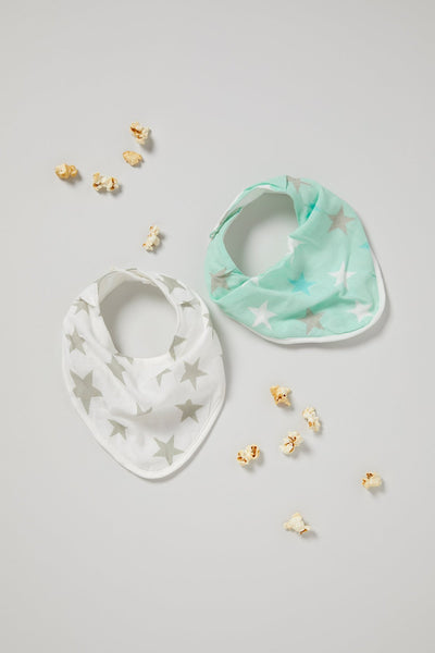 The Little Linen Company - Bibs (2pk) - Skydream Teal