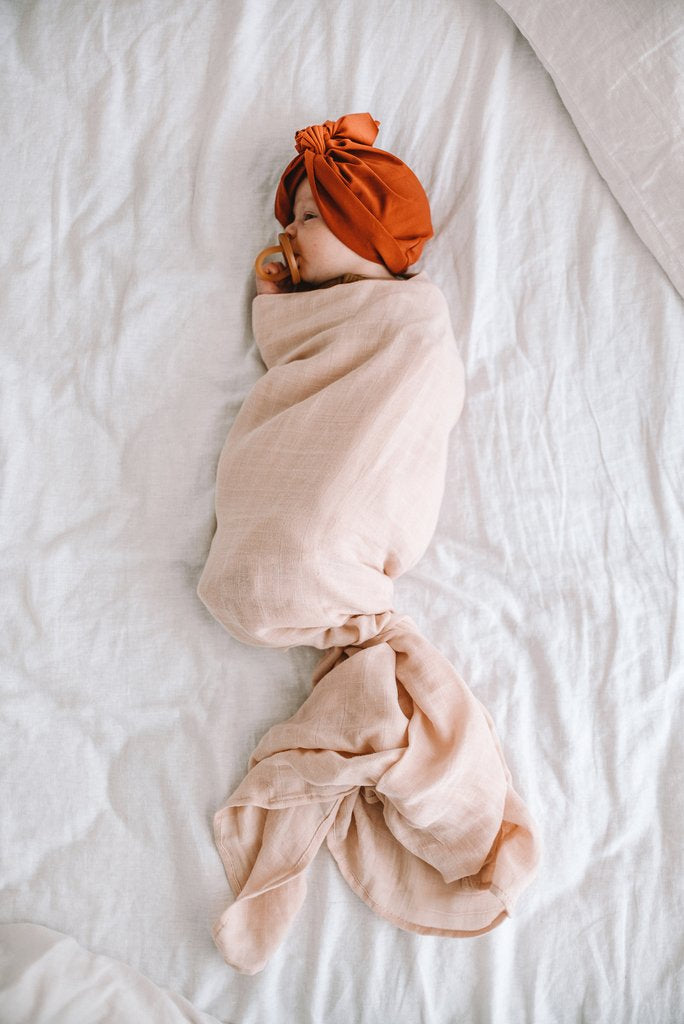 Pop Ya Tot - Muslin Swaddle - Tissue Pink