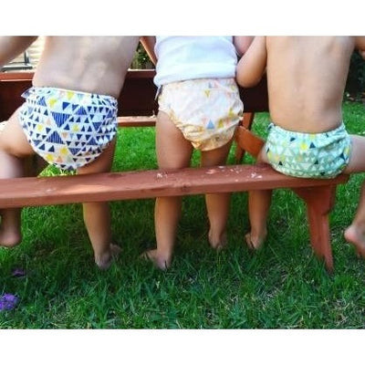 Designer Bums - Tribal Triangles - Cloth Nappies - Designer Bums - Afterpay - Zippay Carry Them Close