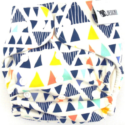 Designer Bums - Tribal Triangles - Cloth Nappies - Designer Bums - Afterpay - Zippay Carry Them Close