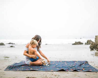 Little Unicorn - Outdoor Blanket - Midnight Poppy