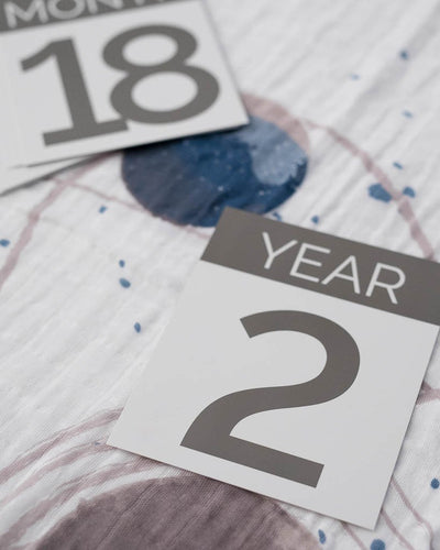 Little Unicorn - Photo Blanket Swaddle & Milestone Set - Planetary - Carry Them Close