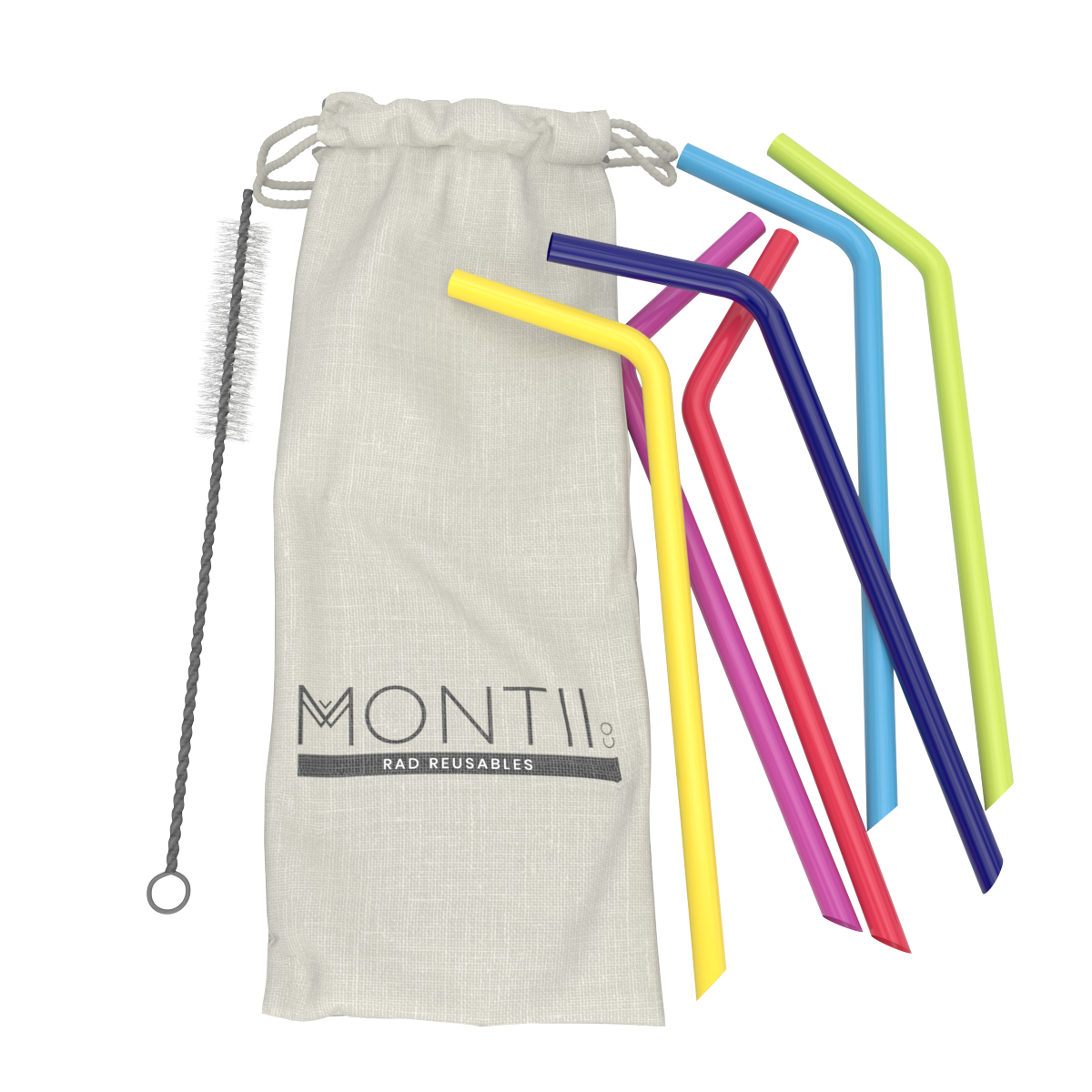 Montii Co - Silicone Straw Set