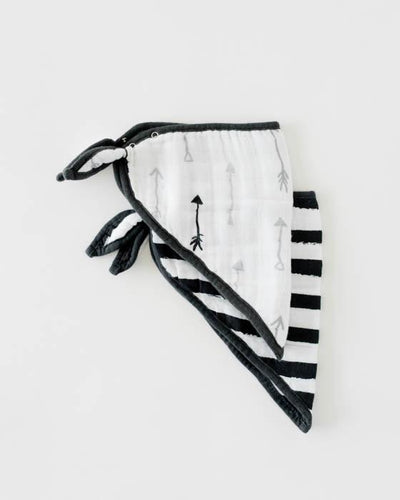 Little Unicorn - Bandana Bibs (2pk) - Ink Stripe