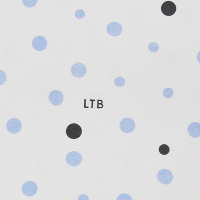 Little Turtle Baby - Stretch Jersey Swaddle - Pale Blue and Grey Spots