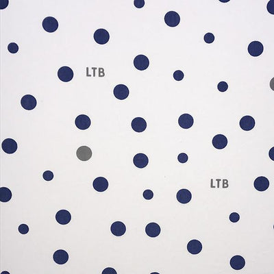 Little Turtle Baby - Stretch Jersey Swaddle - Navy Blue and Grey Spots