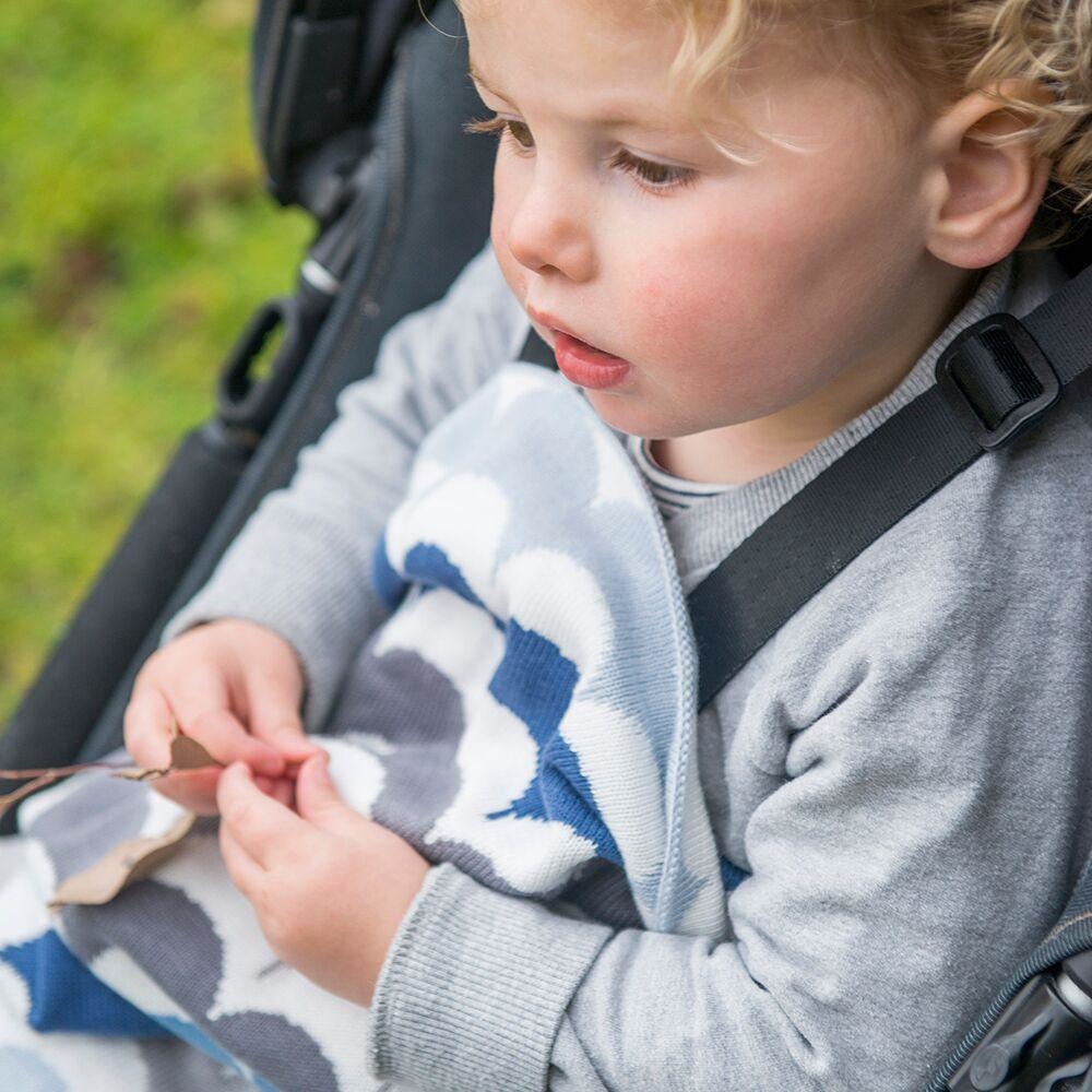 Weegoamigo Bamboo Knitted Baby Blanket - RicRac Freddy - Baby Blankets - Weegoamigo - Afterpay - Zippay Carry Them Close