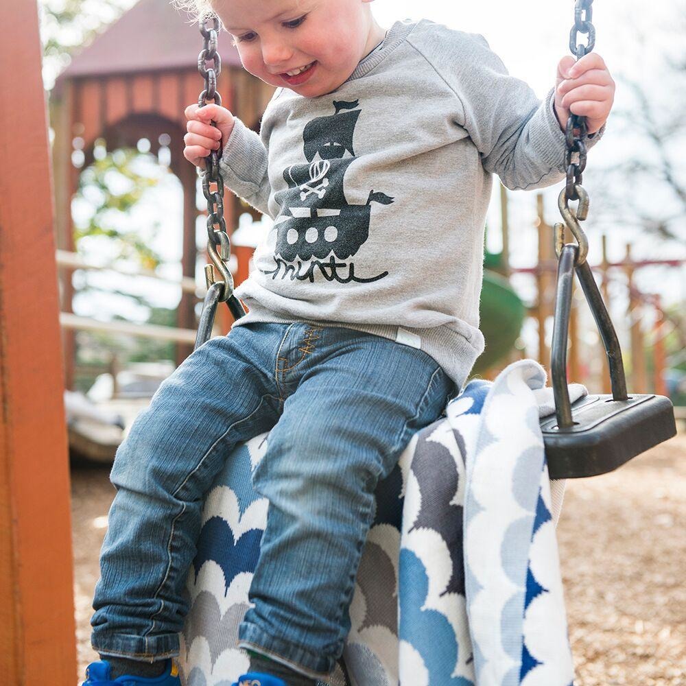 Weegoamigo Bamboo Knitted Baby Blanket - RicRac Freddy - Baby Blankets - Weegoamigo - Afterpay - Zippay Carry Them Close