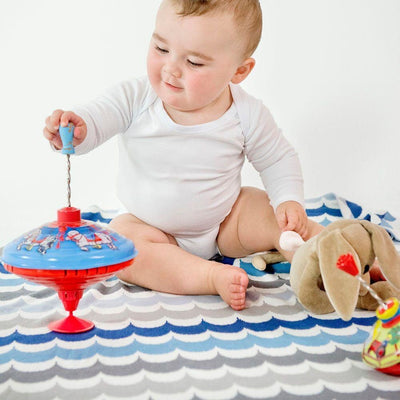 Weegoamigo Bamboo Knitted Baby Blanket - RicRac Freddy - Baby Blankets - Weegoamigo - Afterpay - Zippay Carry Them Close