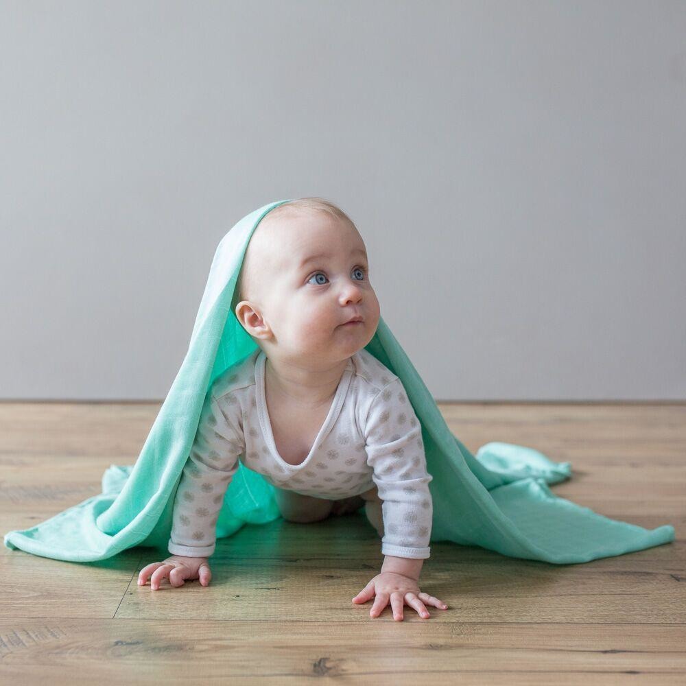 Weegoamigo Bamboo Swaddle Wraps - Bright Mint - Swaddle - Weegoamigo - Afterpay - Zippay Carry Them Close