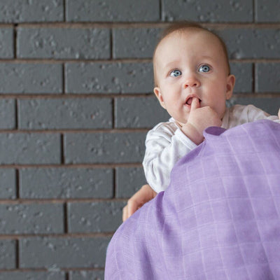 Weegoamigo Bamboo Swaddle Wraps - Plum - Swaddle - Weegoamigo - Afterpay - Zippay Carry Them Close