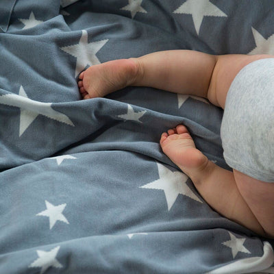 Weegoamigo - Cotton Knitted Blanket - Stellar Charcoal - Baby Blankets - Weegoamigo - Afterpay - Zippay Carry Them Close