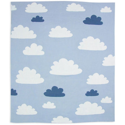 Weegoamigo - Cotton Knitted Blanket - Sky High Summer Blue - Baby Blankets - Weegoamigo - Afterpay - Zippay Carry Them Close