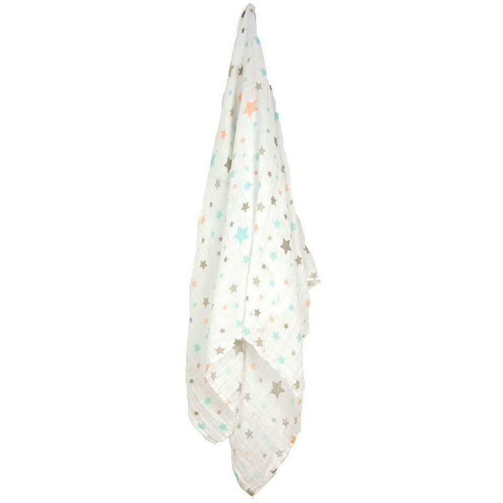 Weegoamigo Muslin Swaddle Wraps - Twinkle Blue - Swaddle - Weegoamigo - Afterpay - Zippay Carry Them Close