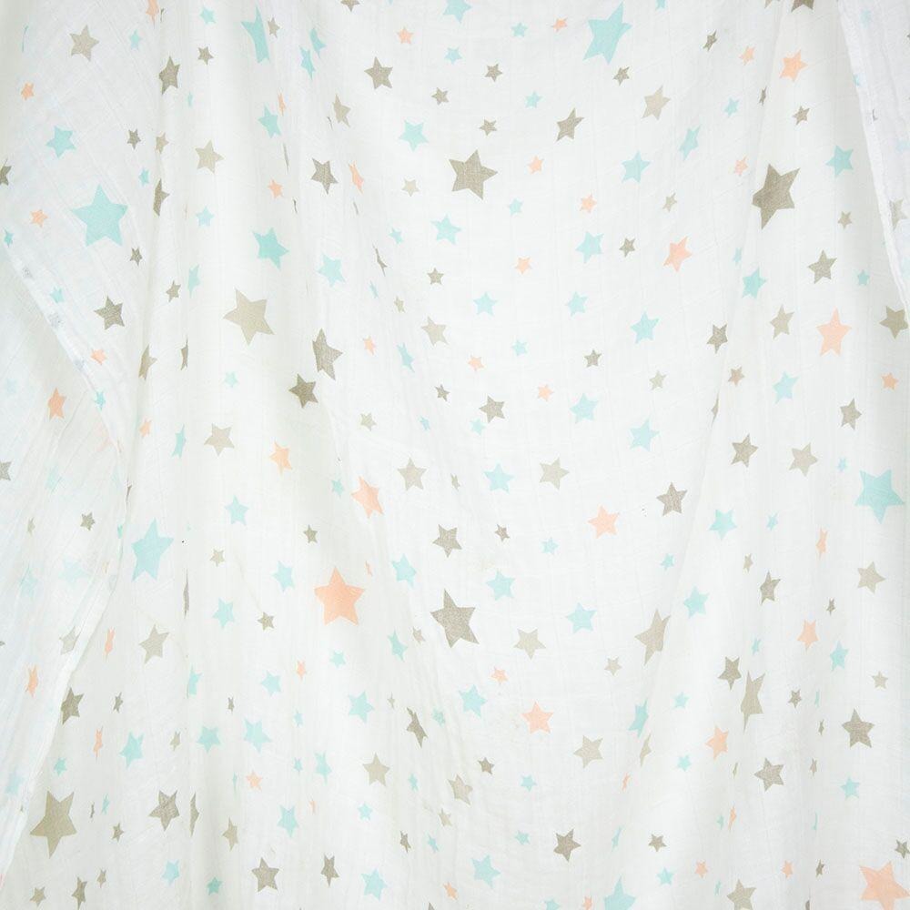 Weegoamigo Muslin Swaddle Wraps - Twinkle Blue - Swaddle - Weegoamigo - Afterpay - Zippay Carry Them Close