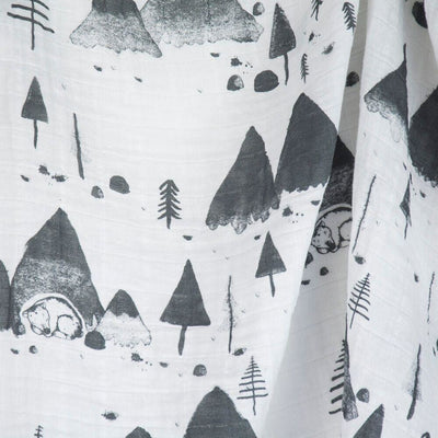 Weegoamigo Muslin Swaddle Wraps - Snowy Mountains - Swaddle - Weegoamigo - Afterpay - Zippay Carry Them Close