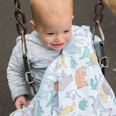 Weegoamigo Muslin Swaddle Wraps - Great and Small - Swaddle - Weegoamigo - Afterpay - Zippay Carry Them Close