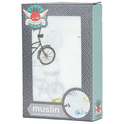 Weegoamigo Muslin Swaddle Wraps - Bicycles - Swaddle - Weegoamigo - Afterpay - Zippay Carry Them Close