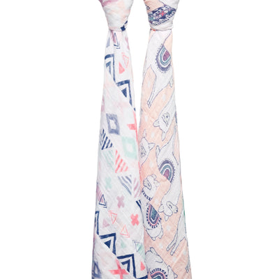 Aden and Anais - Swaddle - Trail Blooms (2 set)