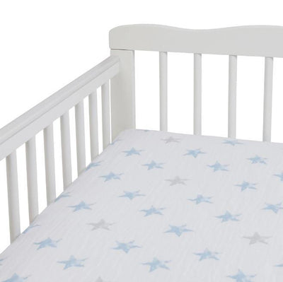 Aden and Anais - Aden by Aden + Anais - Cot Sheet Muslin - Dapper Stars