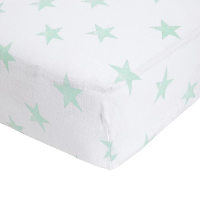 Aden and Anais - Aden by Aden + Anais - Cot Sheet Muslin - Dream Stars