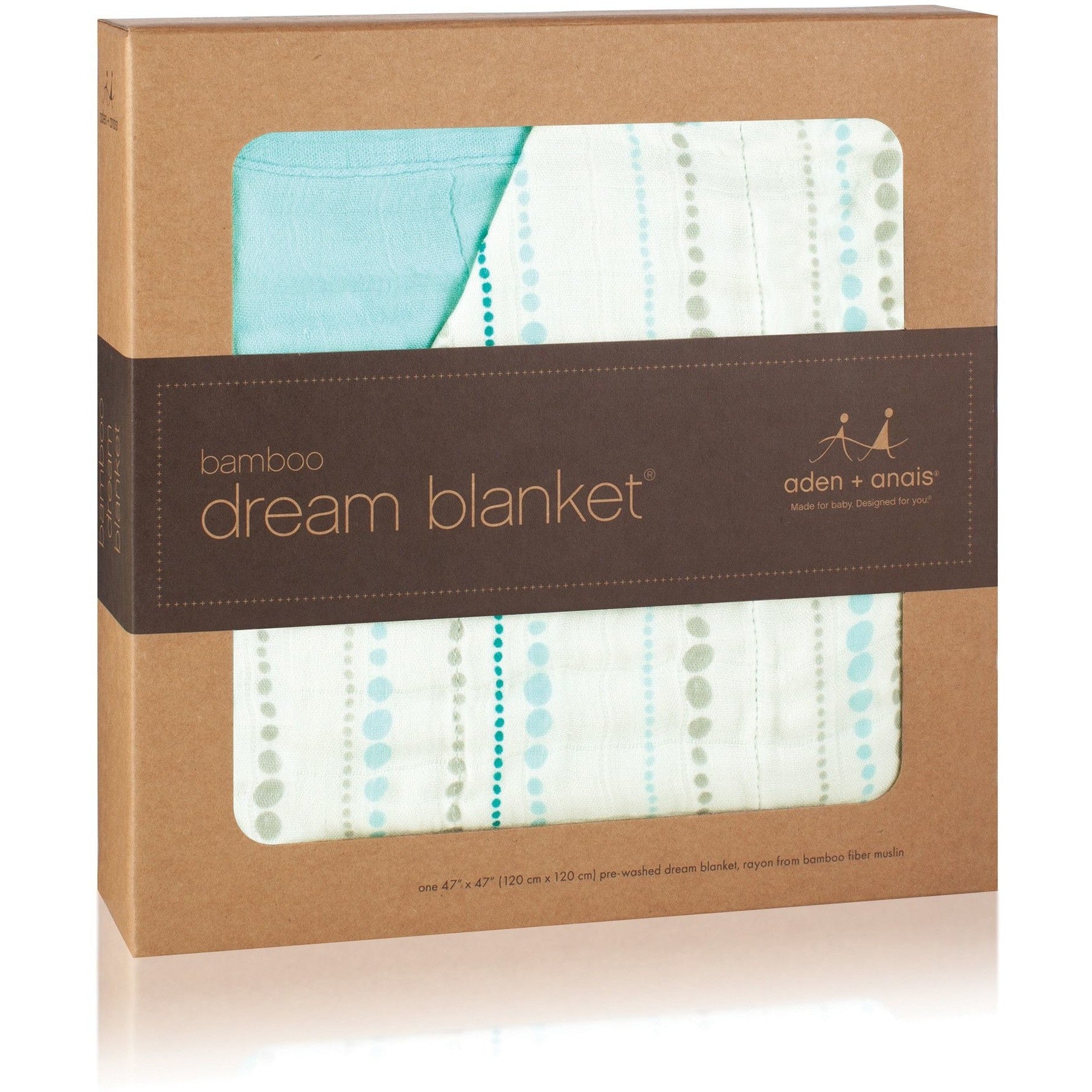 Aden and Anais - Dream Blankets Bamboo Azure - Baby Blankets - Aden and Anais - Afterpay - Zippay Carry Them Close