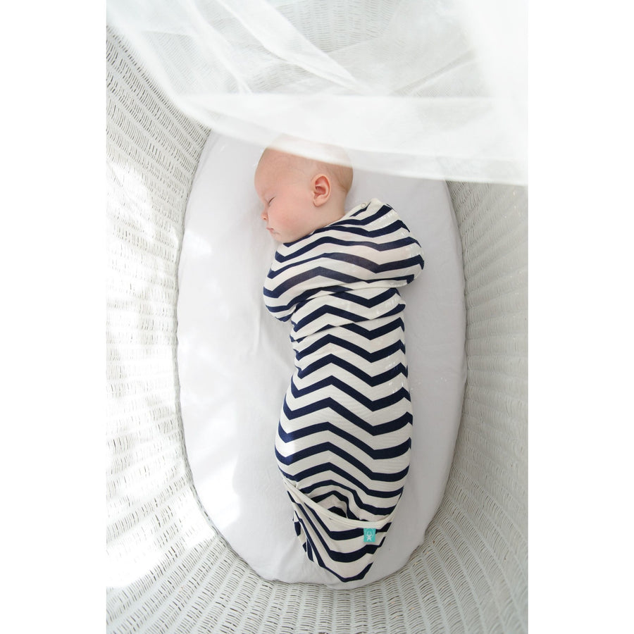 ErgoPouch - AirCocoon Summer Swaddle - Navy Chevron, , Swaddle, ErgoCocoon, Carry Them Close - 1