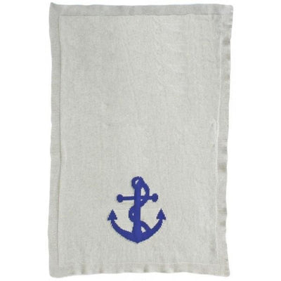 Alimrose Knit Stroller Blanket - Anchor - Baby Blankets - Alimrose - Afterpay - Zippay Carry Them Close