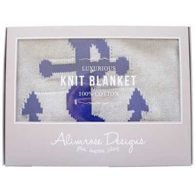 Alimrose Knit Stroller Blanket - Anchor - Baby Blankets - Alimrose - Afterpay - Zippay Carry Them Close