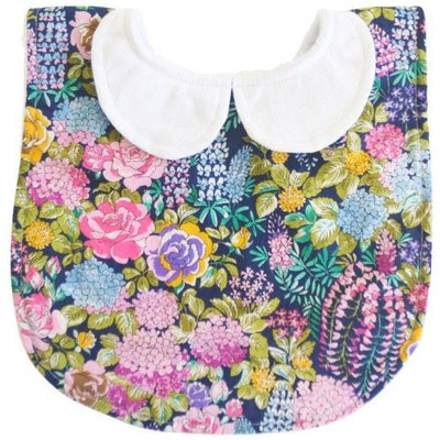 Alimrose - Peter Pan Collar English Garden Navy Bib - Clothing - Alimrose - Afterpay - Zippay Carry Them Close