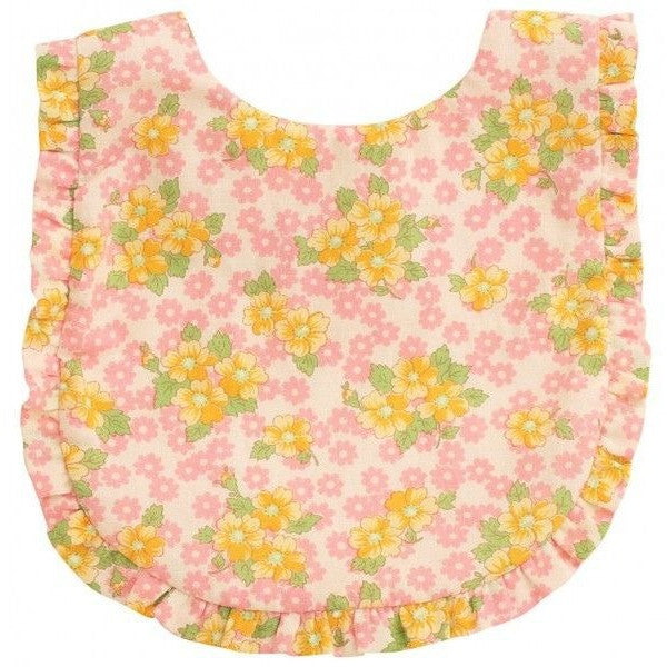 Alimrose - Ruffle Pink Daisy Bib - Clothing - Alimrose - Afterpay - Zippay Carry Them Close