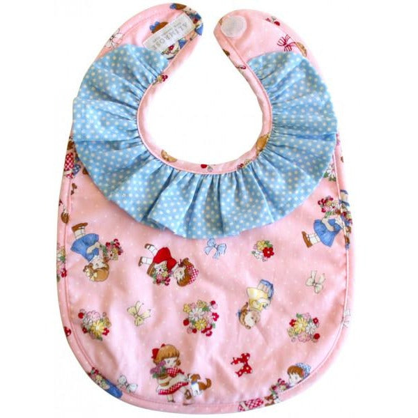 Alimrose - Ruffle Collar Bib - Pink Nursery