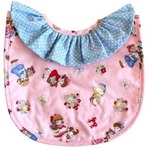Alimrose - Ruffle Collar Bib - Pink Nursery
