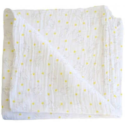 Alimrose Muslin Swaddle - Remy Bunny Yellow - Swaddle - Alimrose - Afterpay - Zippay Carry Them Close