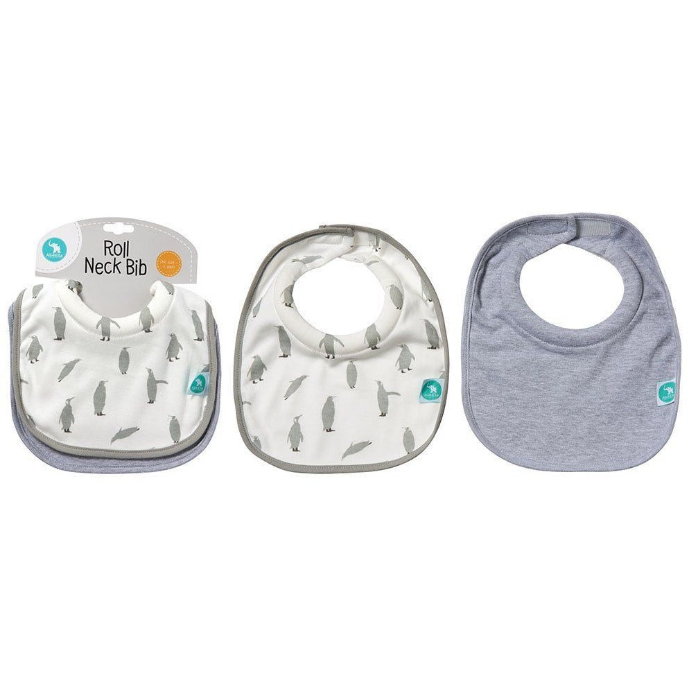 All4Ella Bibs Roll Neck (Set 2) - Penguin - Clothing - All4Ella - Afterpay - Zippay Carry Them Close