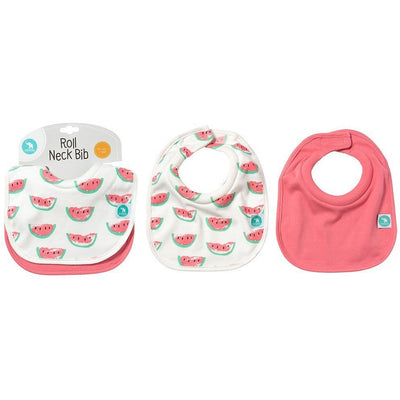 All4Ella Bibs Roll Neck (Set 2) - Watermelon - Clothing - All4Ella - Afterpay - Zippay Carry Them Close